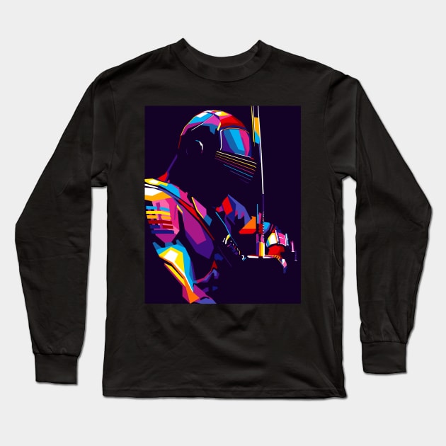 Snake Eyes - WPAP Long Sleeve T-Shirt by Wahyu Aji Sadewa